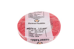 1,5 MM NYA ÖZNUR KIRMIZI KABLO - ÖZNUR