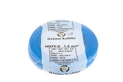 1,5 MM NYA ÖZNUR MAVİ KABLO - ÖZNUR