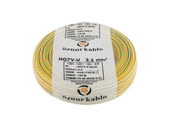 2,5 MM NYA ÖZNUR SARIYEŞİL KABLO - ÖZNUR