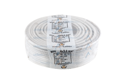 Öznur NVV-U (NYM) 4x2,5 mm² Mv-Kh-Syh-Gr 300/500 V Eca Gri - ÖZNUR